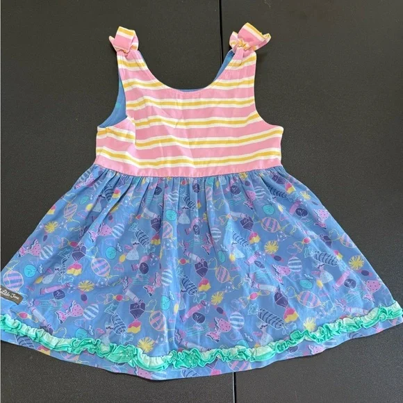 Matilda Jane Pink and White Ruffled Tiered Sundress - Picture 4 of 4